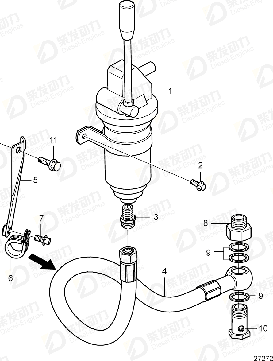 volvo penta Adapter 22245969 Drawing volvo penta Adapter 22245969 Drawing